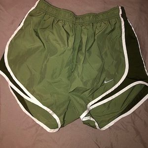 Olive Nike Track Shorts